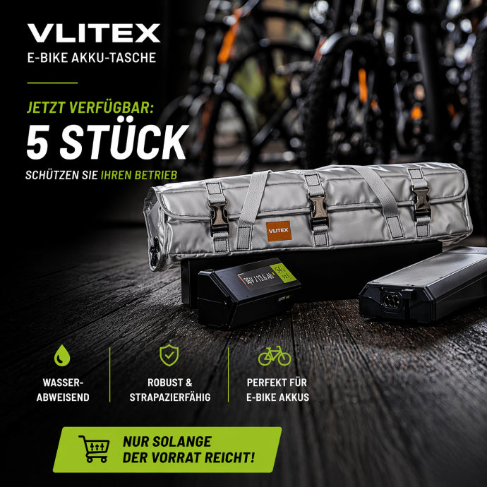 fahrradtasche akku 5x VLITEX E-Bike Akkutasche Größe L – Brandschutz-Set für E-Bike Akkus – ZWEITEC