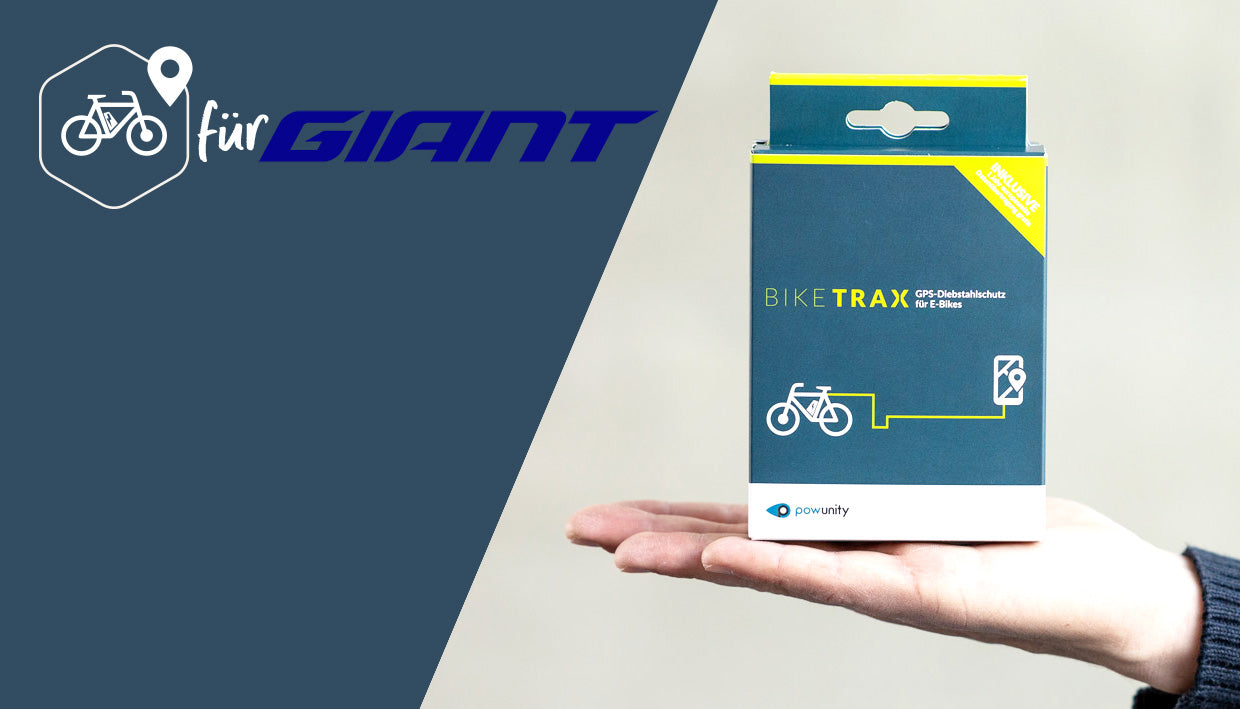 PowUnity 4G Biketrax  | GPS-Tracker für E-Bikes mit  Bosch, Shimano, Brose, Yamaha, Giant, Universal (Diebstahlalarm, Live-Tracking, Routentagebuch)