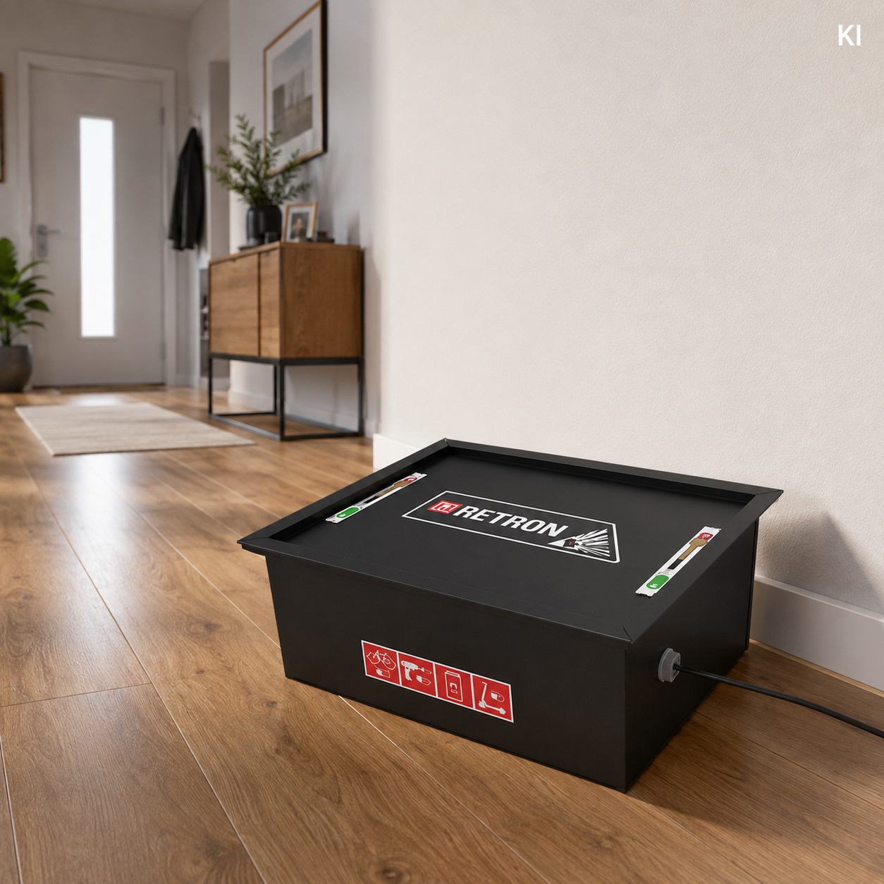RETRON BOX – feuerfeste Akku-Schutzbox für E-Bike-Akkus