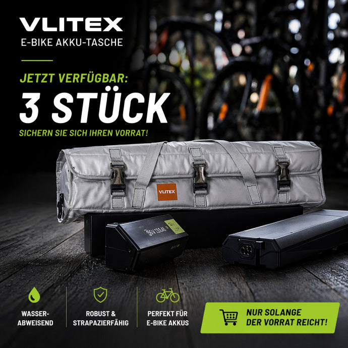3er Set E-Bike Akku Taschen für Transport, Laden und Aufbewahrung