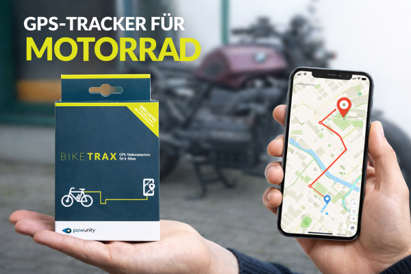 PowUnity 4G  Biketrax für Motorräder | GPS-Tracker für Motorräder bei ZWEITEC
