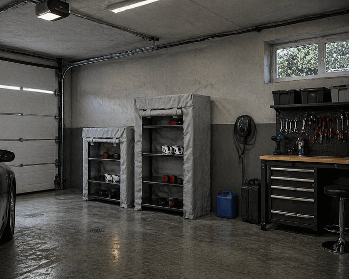 VLITEX Akku-Safe Regal  mit Brandschutzhaube von ZWEITEC