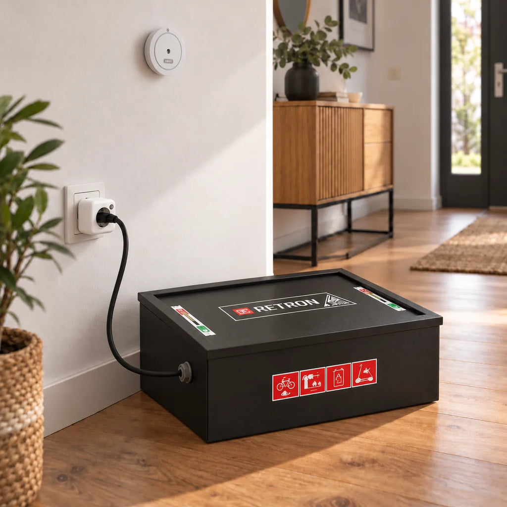 ZWEITEC Akku-Sicherheitsset PREMIUM – mit RETRON BOX &amp; Rauchwarnung